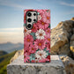 Vintage Bloom Protective Phone Case – Retro Floral Design with 3D Full Wrap Print