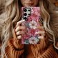 Vintage Bloom Protective Phone Case – Retro Floral Design with 3D Full Wrap Print