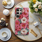 Vintage Bloom Protective Phone Case – Retro Floral Design with 3D Full Wrap Print