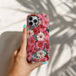 Vintage Bloom Protective Phone Case – Retro Floral Design with 3D Full Wrap Print