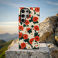 Crimson Poppy Protective Phone Case – Bold Red Floral Design