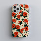 Crimson Poppy Protective Phone Case – Bold Red Floral Design