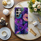 Midnight Bloom Phone Case – Vibrant Neon Floral Protective Case