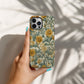 Golden Garden Phone Case – Vintage Botanical Floral Protective Case