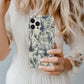 Monochrome Bloom Phone Case – Elegant Black & White Floral Protective Case