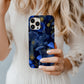 Starlit Forest Phone Case – Midnight Blue Botanical & Mushroom