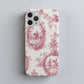 Toile de Rose Phone Case – Vintage Equestrian Floral Protective Case