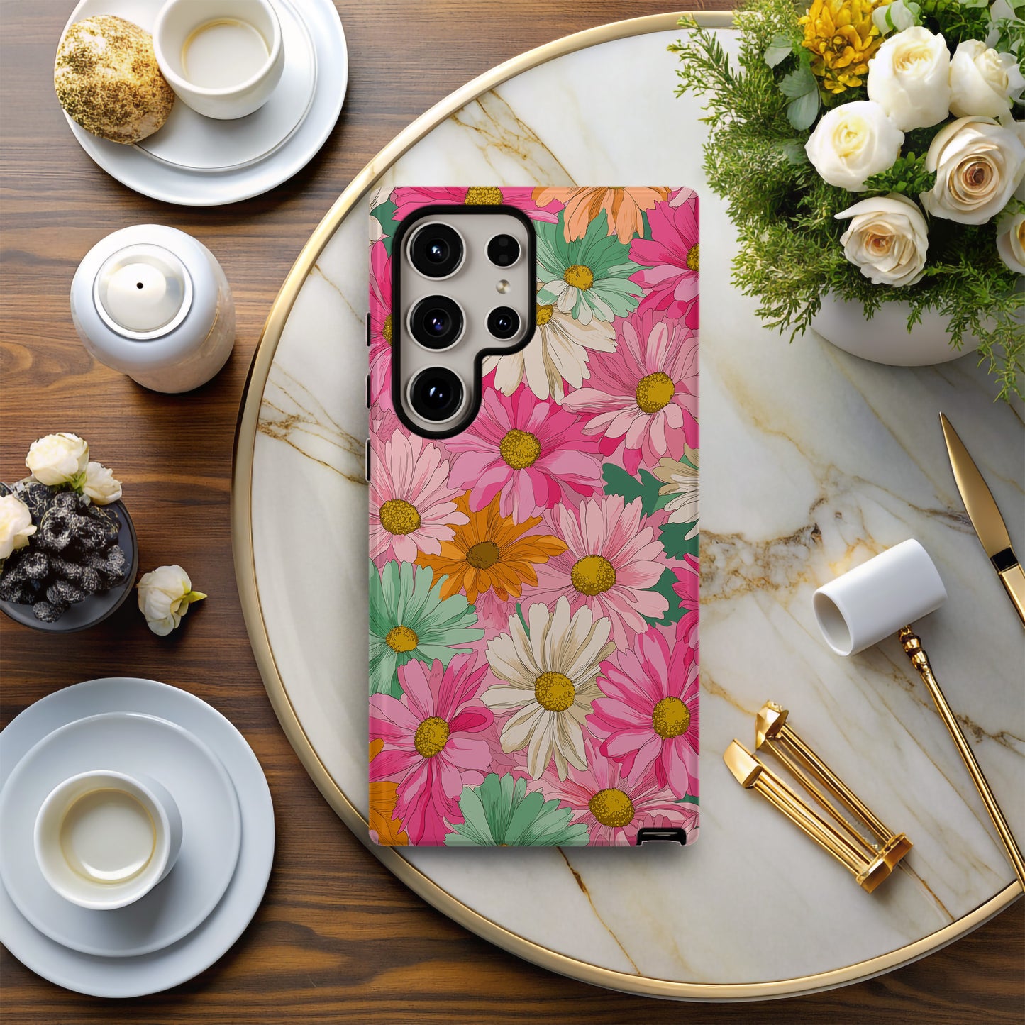 Spring Fling Daisy Phone Case – Bright Floral Protective Case