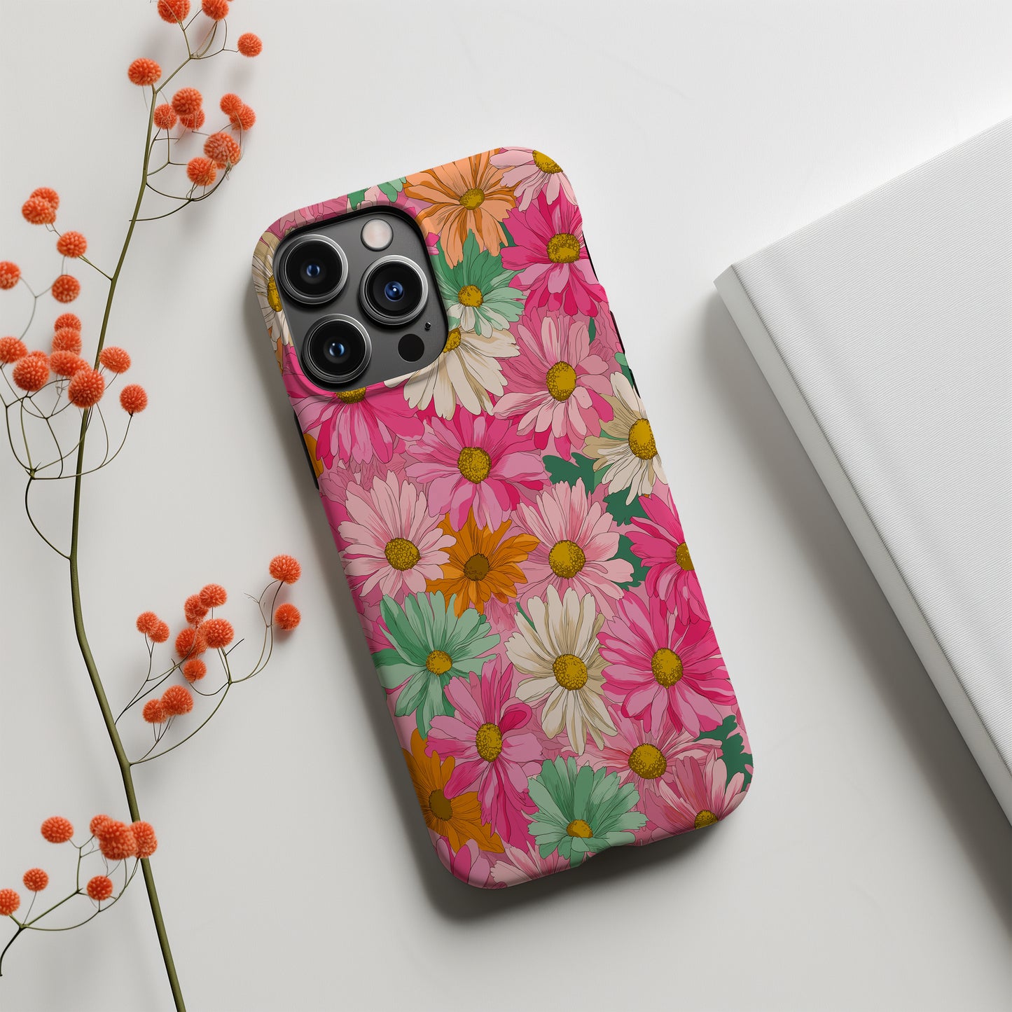 Spring Fling Daisy Phone Case – Bright Floral Protective Case