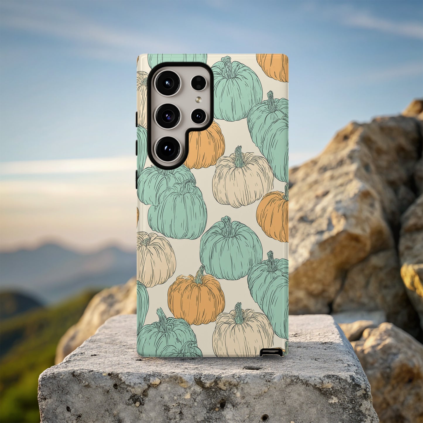 Pastel Pumpkin Patch Phone Case – Cozy Fall-Inspired Protective Case