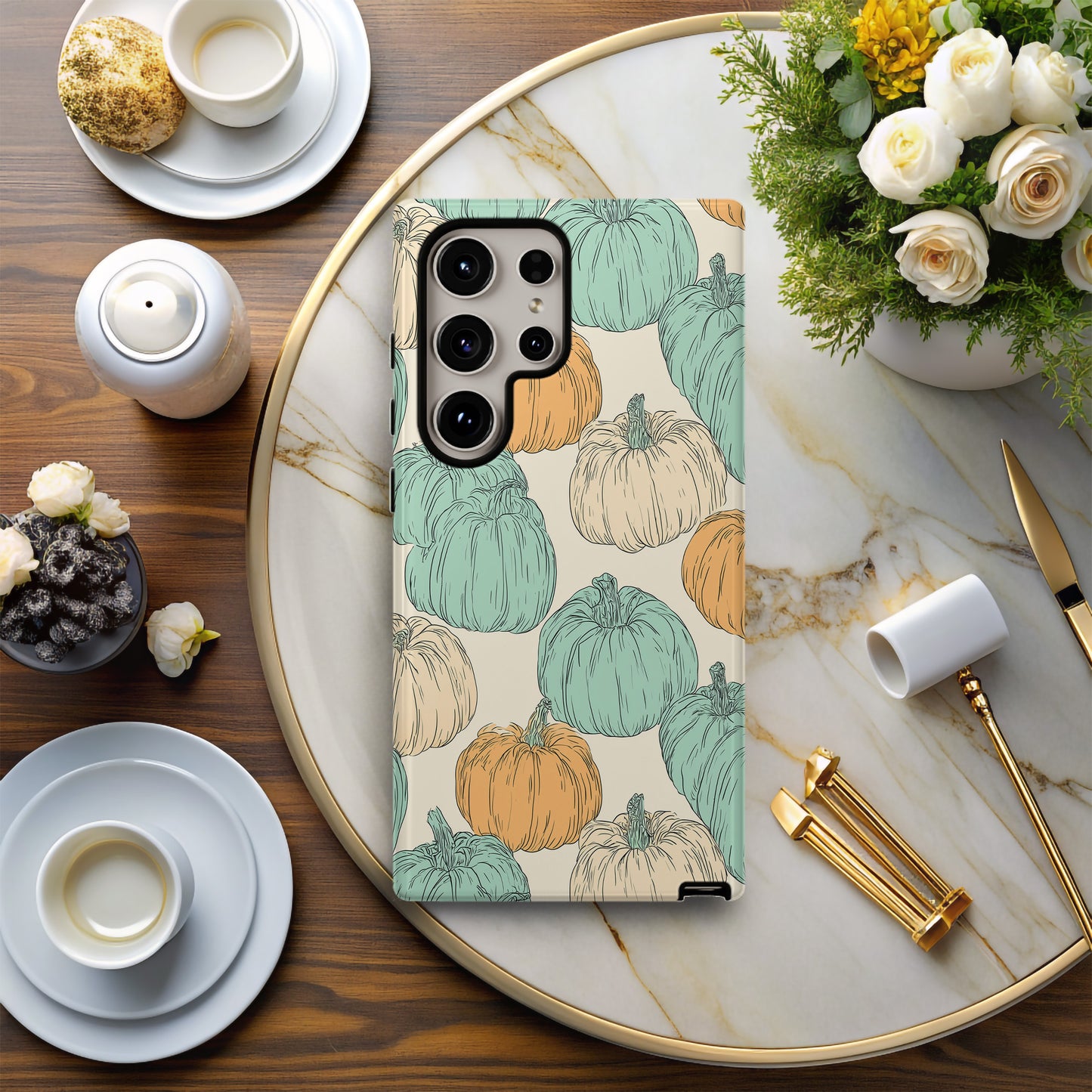 Pastel Pumpkin Patch Phone Case – Cozy Fall-Inspired Protective Case