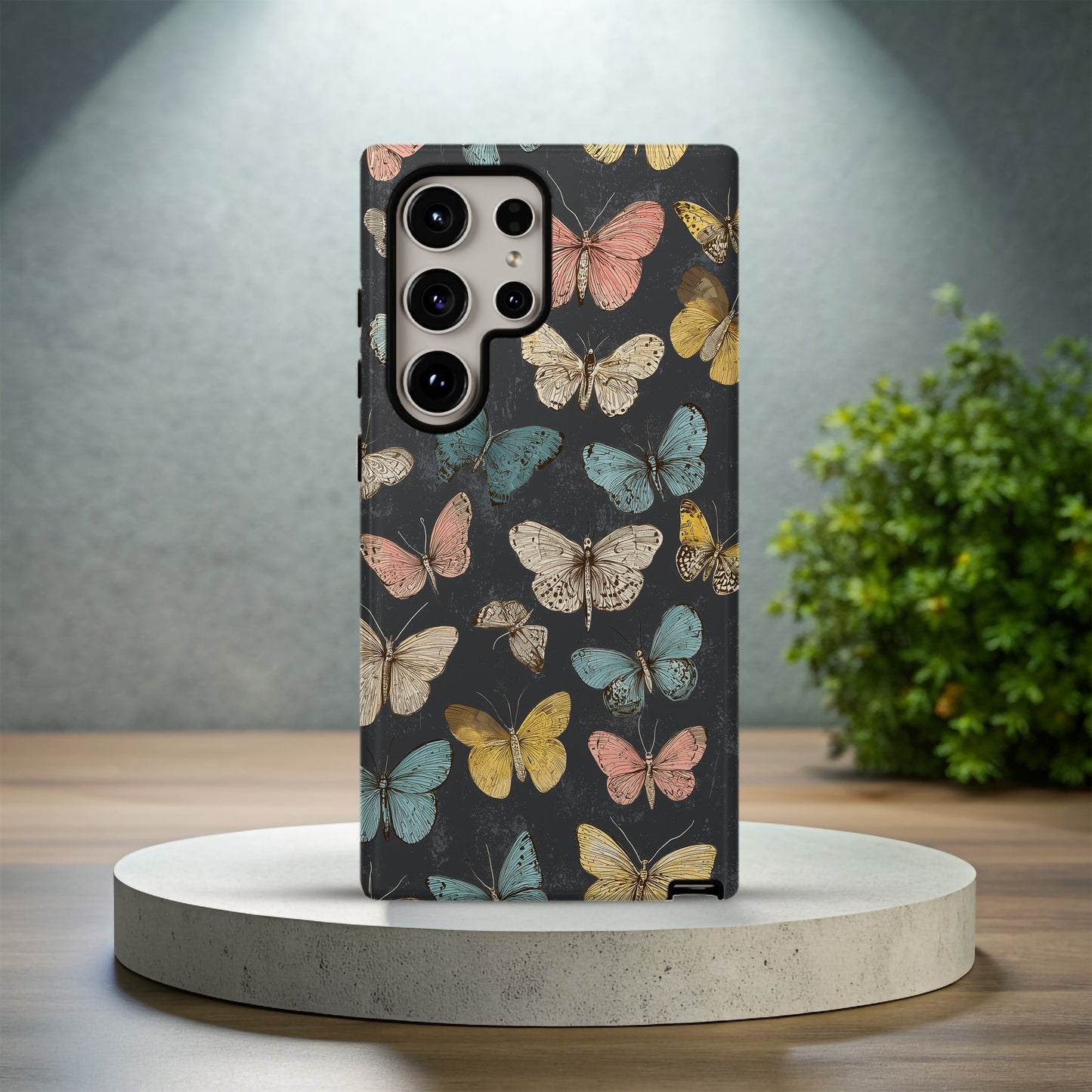 Vintage Butterfly Garden Phone Case – Elegant Insect-Inspired Protective Case