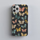 Vintage Butterfly Garden Phone Case – Elegant Insect-Inspired Protective Case