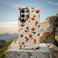 Crimson Petal Phone Case – Minimal Red Floral Protective Case
