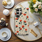 Crimson Petal Phone Case – Minimal Red Floral Protective Case