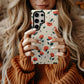 Crimson Petal Phone Case – Minimal Red Floral Protective Case