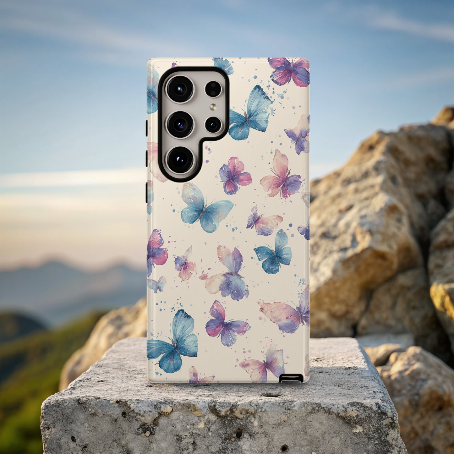 Whispering Wings Phone Case – Watercolor Butterfly Protective Case