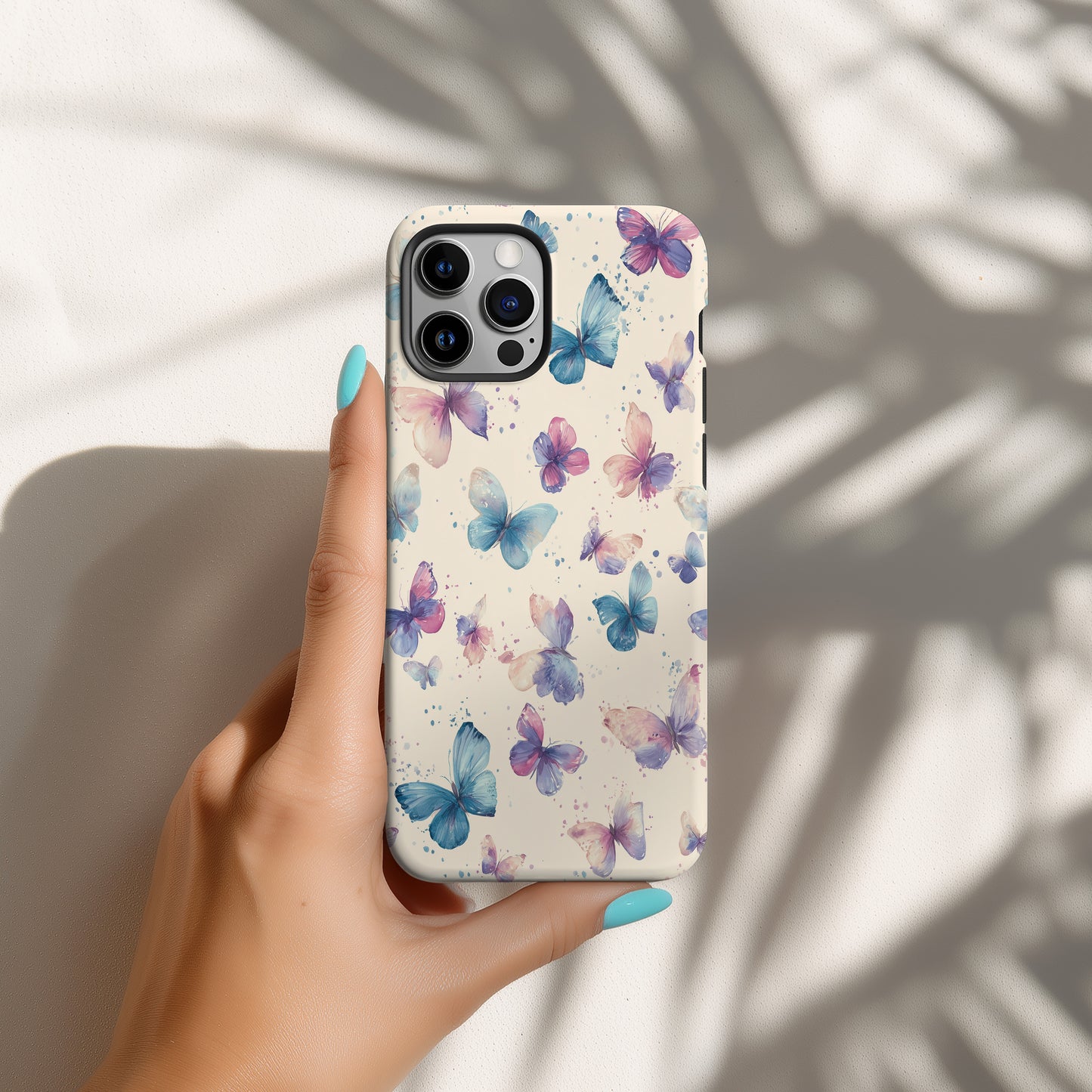 Whispering Wings Phone Case – Watercolor Butterfly Protective Case