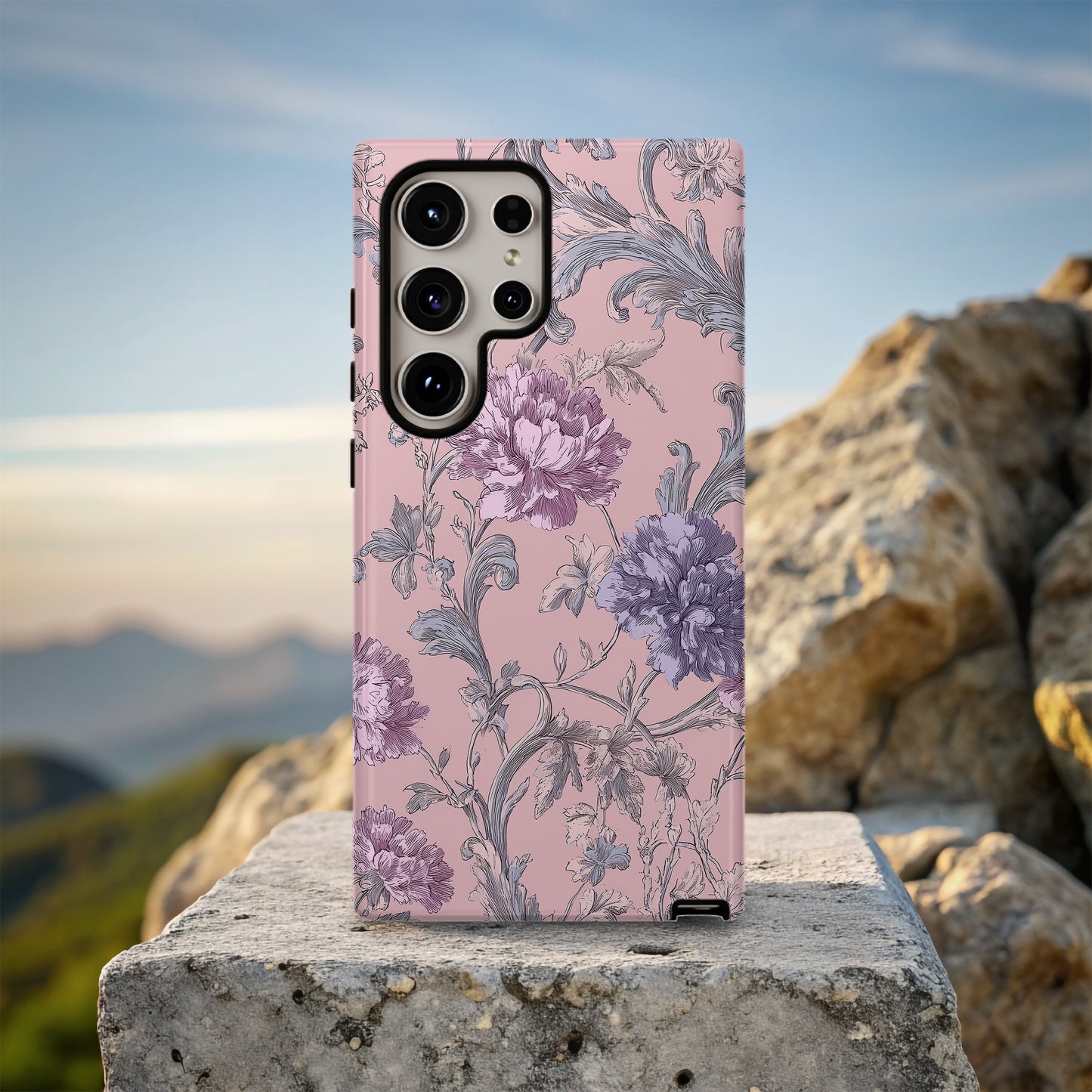 Victorian Bloom Phone Case – Elegant Vintage Floral Design