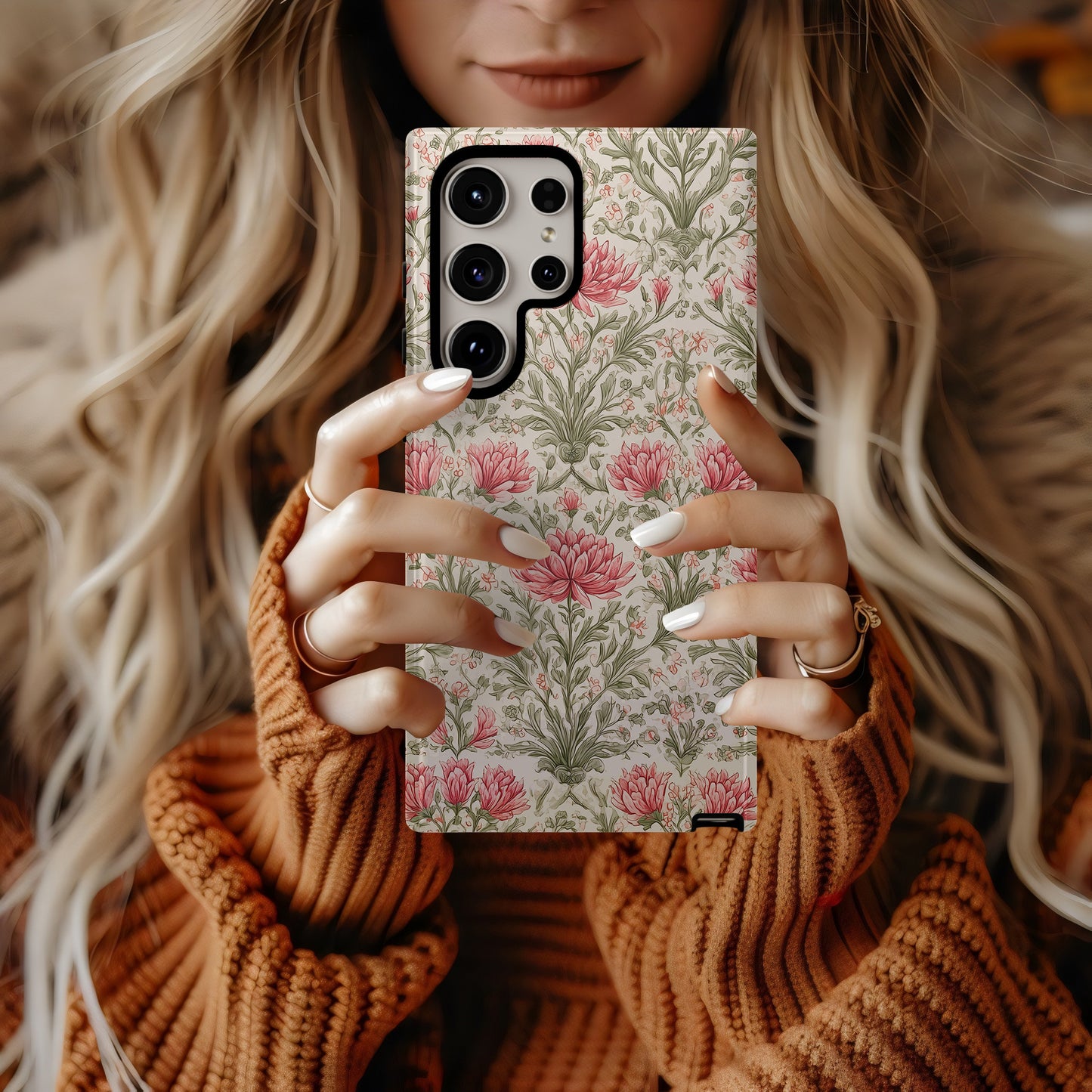English Garden Bloom Phone Case – Vintage Floral Protective Case