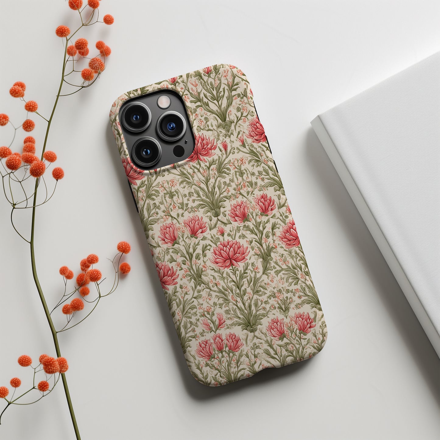 English Garden Bloom Phone Case – Vintage Floral Protective Case