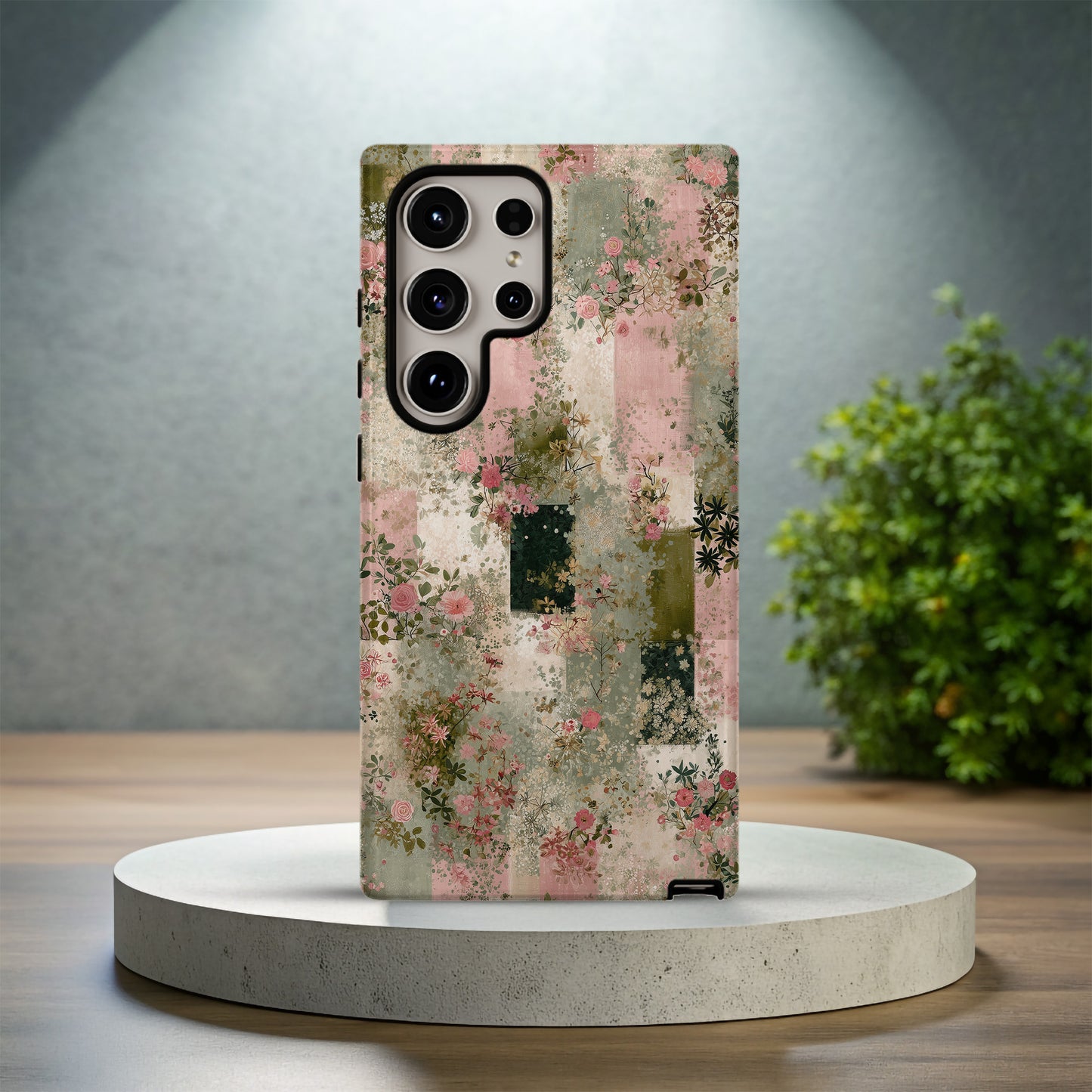 Vintage Garden Collage Phone Case – Romantic Patchwork Floral Design