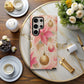 🎀 Pink & Gold Holiday Glow Protective Phone Case – Luxe Christmas Edition ✨