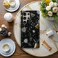 🔔 Midnight Bells Luxury Protective Phone Case – Black & Gold Holiday Floral Design