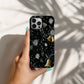 🔔 Midnight Bells Luxury Protective Phone Case – Black & Gold Holiday Floral Design
