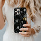 🔔 Midnight Bells Luxury Protective Phone Case – Black & Gold Holiday Floral Design