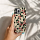 🍒 Classic Holly & Pine Protective Phone Case – Timeless Christmas Botanical Design