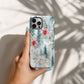 ❄️ Frosted Poinsettia Forest Protective Phone Case – Soft Winter Watercolor Design