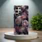 🌙 Midnight Peony Glow Phone Case – Elegant Dark Floral Protective Case