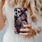 🌙 Midnight Peony Glow Phone Case – Elegant Dark Floral Protective Case