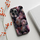 🌙 Midnight Peony Glow Phone Case – Elegant Dark Floral Protective Case