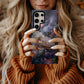🌌 Cosmic Bloom Phone Case – Galaxy Floral Protective Case