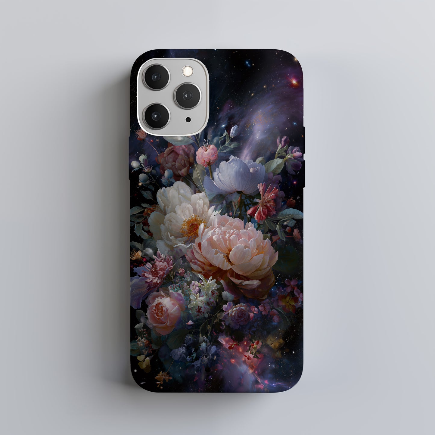 🌌 Cosmic Bloom Phone Case – Galaxy Floral Protective Case