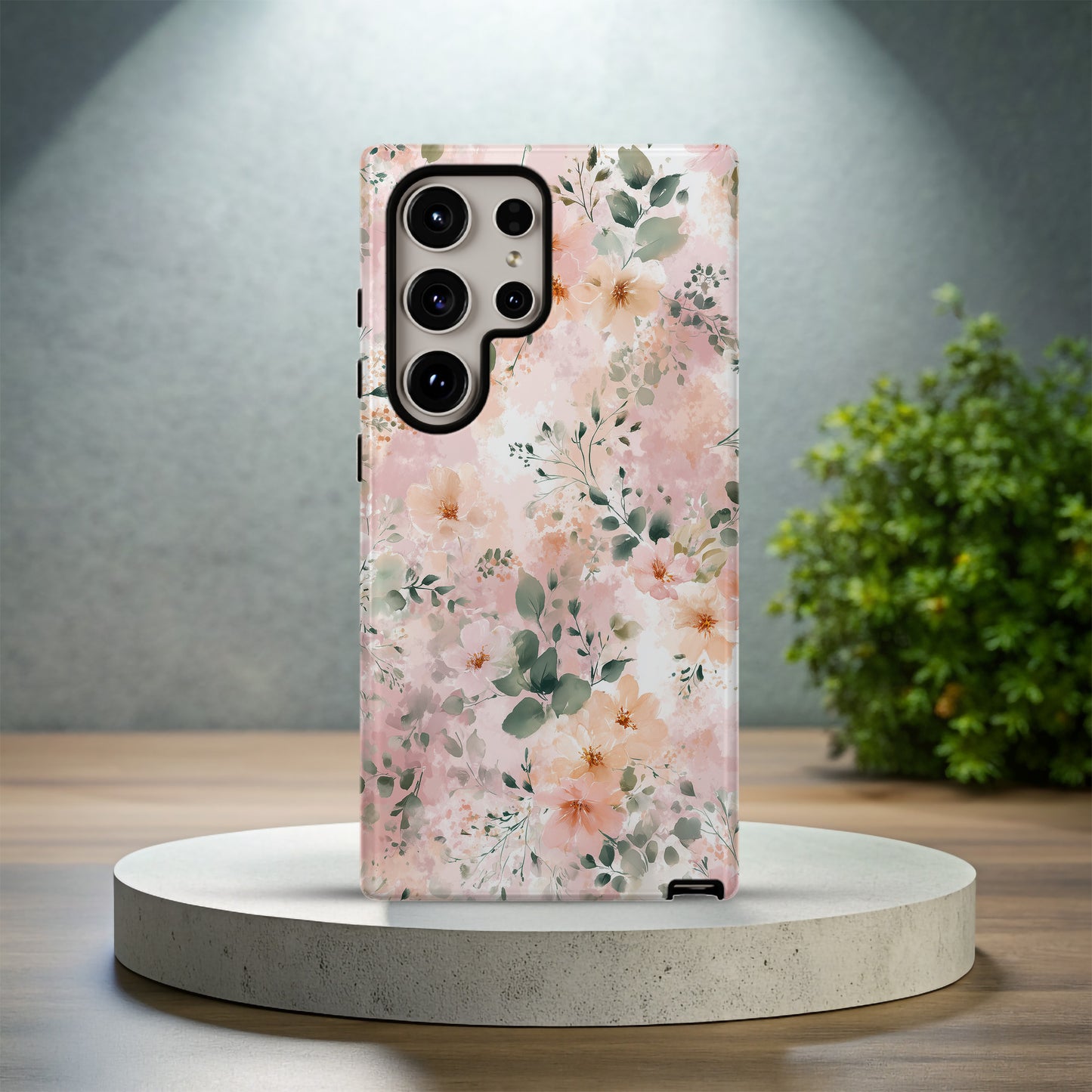 🌸 Blush Petals Watercolor Protective Phone Case
