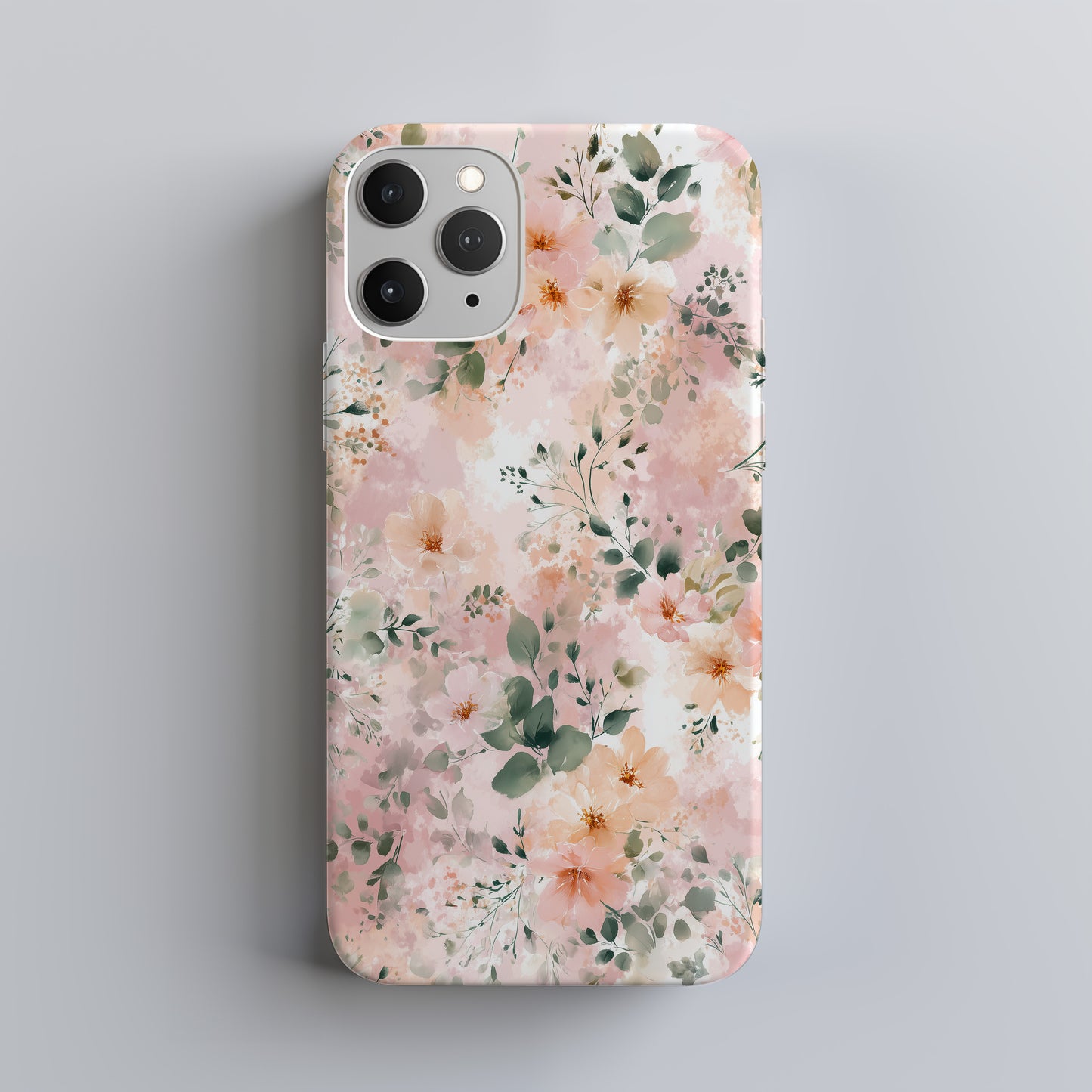 🌸 Blush Petals Watercolor Protective Phone Case