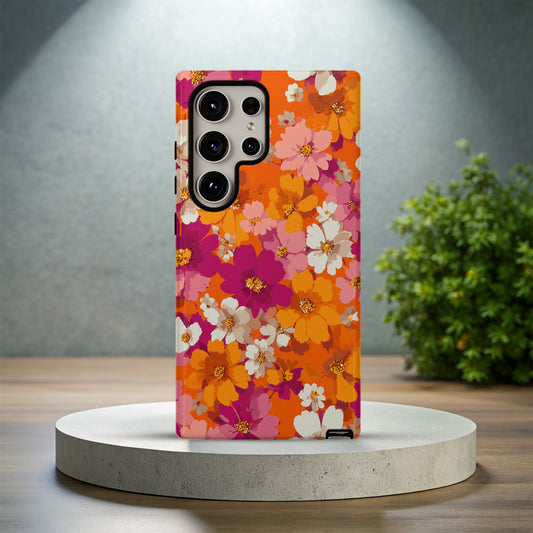 🔥 Retro Bloom Pop Art Protective Phone Case
