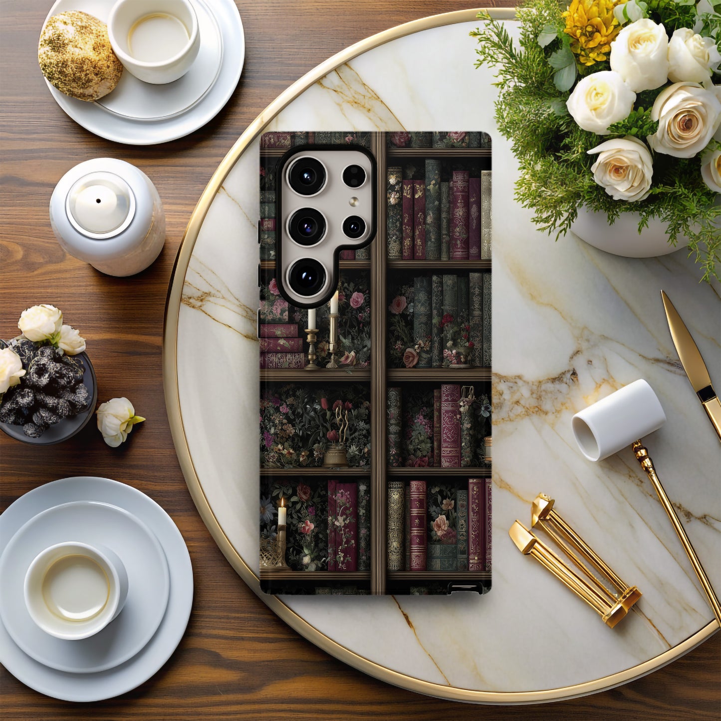📚 Enchanted Library Vintage Books Protective Phone Case