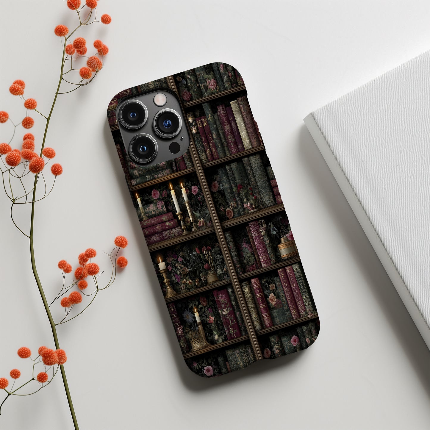 📚 Enchanted Library Vintage Books Protective Phone Case