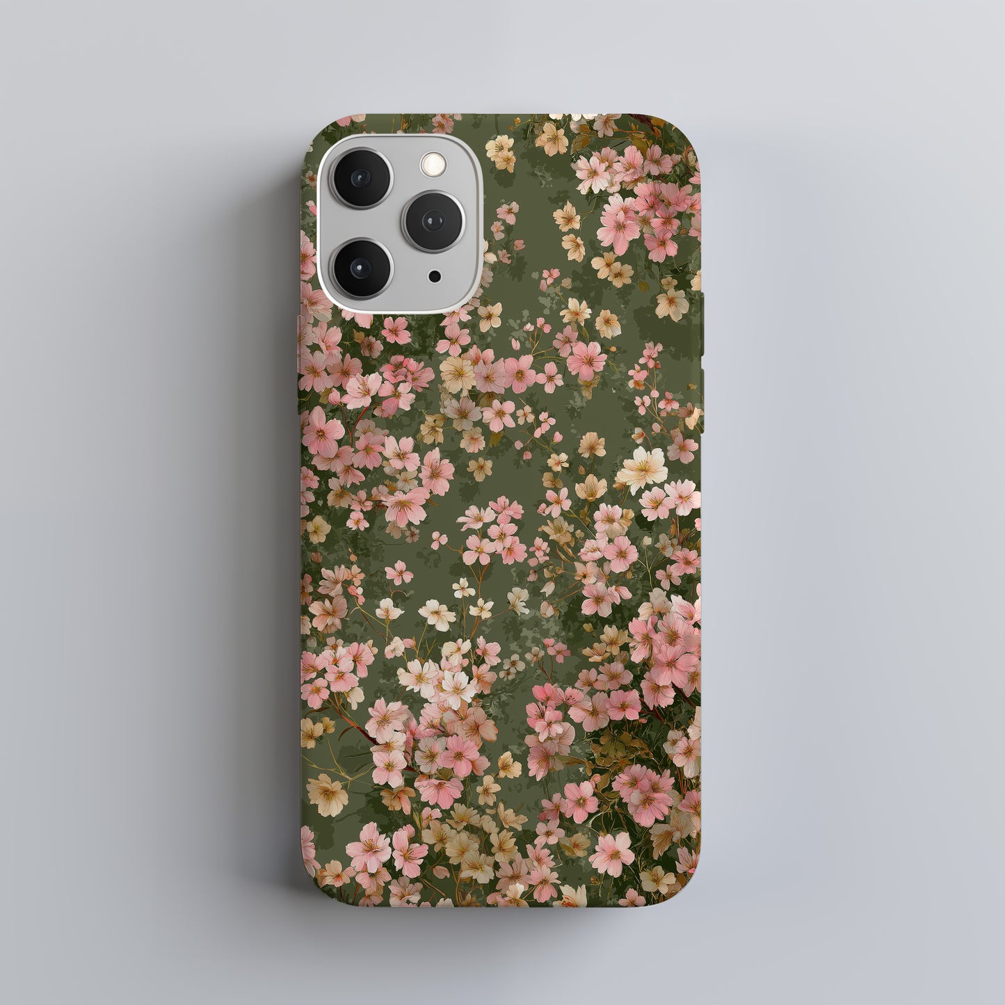 🌿 Vintage Blossom Meadow Protective Phone Case