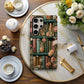 📚 Floral Antique Books Protective Phone Case