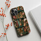 📚 Floral Antique Books Protective Phone Case