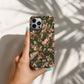 🌿 Vintage Rosewood Floral Protective Phone Case