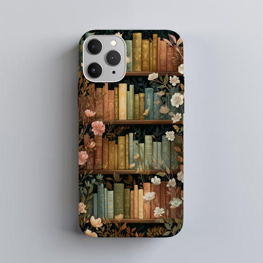 📚 Enchanted Library Floral Protective Phone Case