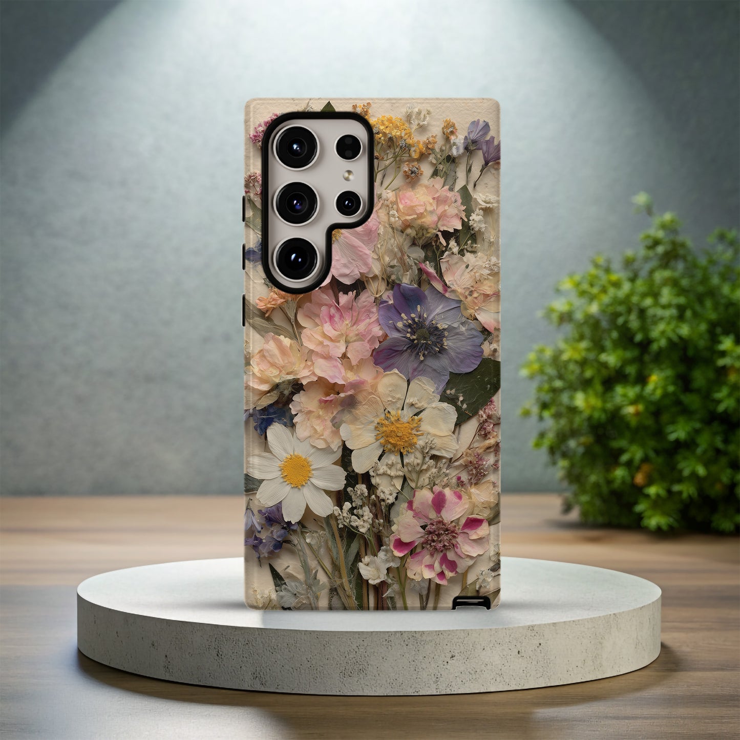 🌼 Pressed Garden Bouquet Protective Phone Case