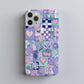 💜 Pastel Pop Patchwork Protective Phone Case