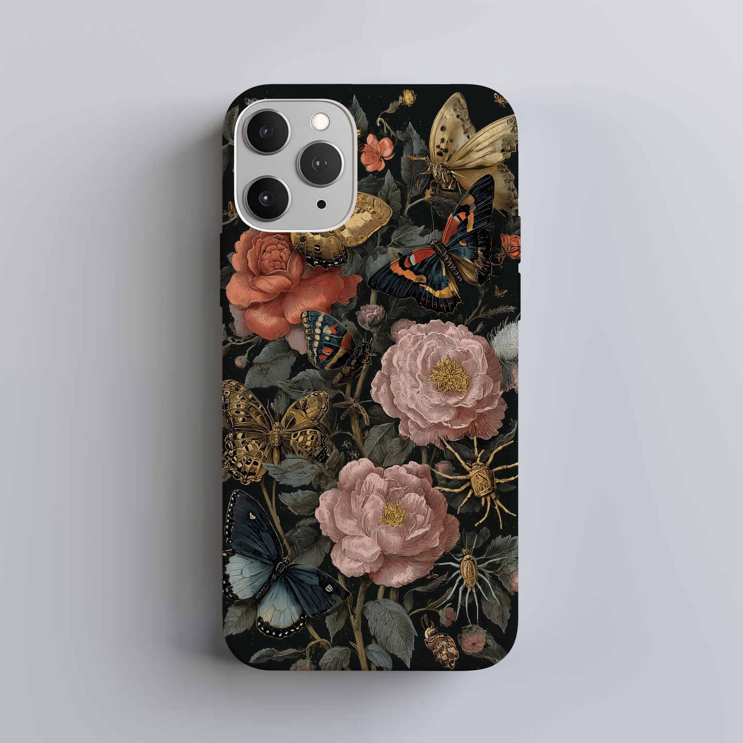 🦋 Midnight Monarch Garden Protective Phone Case